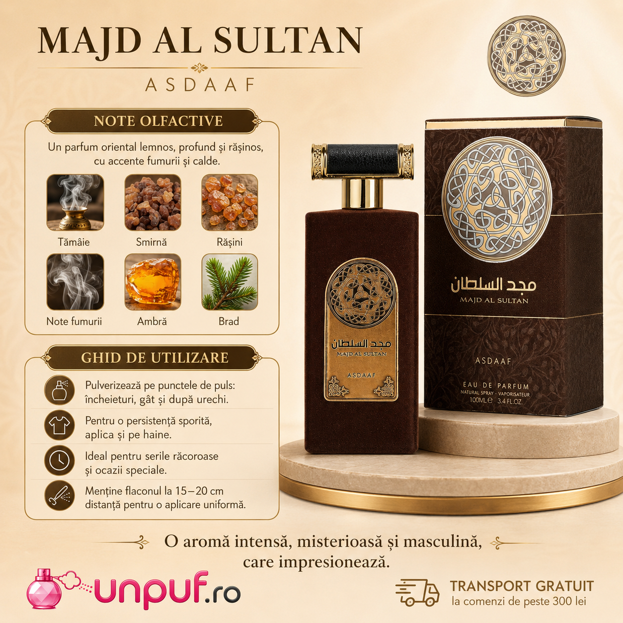 Majd Al Sultan Asdaaf parfum pentru birou &icirc;nt&acirc;lniri seară și evenimente speciale